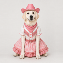 Second example of a personalized dog portrait in The Cowgirl outfit