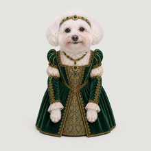 Second example of a personalized dog portrait in The Lady outfit